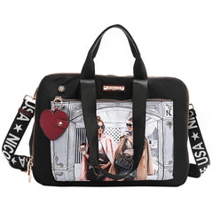 NYLON HEART LAPTOP BAG