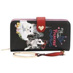 NL SIGNATURE BIFOLD WALLET WRISTLET