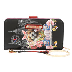 NL SIGNATURE BIFOLD WALLET WRISTLET