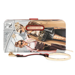 NL SIGNATURE BIFOLD WALLET WRISTLET