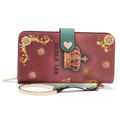 NL SIGNATURE BIFOLD WALLET WRISTLET