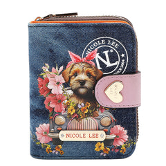 DENIM HEART BIFOLD WALLET