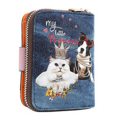 DENIM HEART BIFOLD WALLET