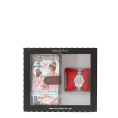 Conjunto de accesorios de 2 piezas (reloj, funda para teléfono, cartera cruzada)