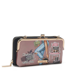Juego de regalo de 3 piezas (cartera cruzada, tarjetero, reloj)