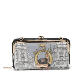 Juego de regalo de 3 piezas (cartera cruzada, tarjetero, reloj)