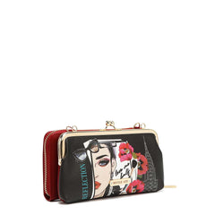 Juego de regalo de 3 piezas (cartera cruzada, tarjetero, reloj)
