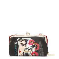 Juego de regalo de 3 piezas (cartera cruzada, tarjetero, reloj)