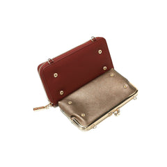 Juego de regalo de 3 piezas (cartera cruzada, tarjetero, reloj)