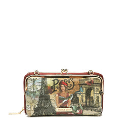 Juego de regalo de 3 piezas (cartera cruzada, tarjetero, reloj)