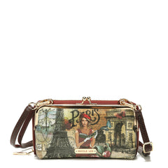 Juego de regalo de 3 piezas (cartera cruzada, tarjetero, reloj)