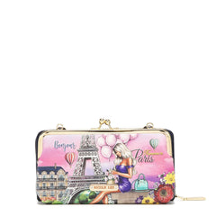 Juego de regalo de 3 piezas (cartera cruzada, tarjetero, reloj)
