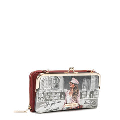 Juego de regalo de 3 piezas (cartera cruzada, tarjetero, reloj)