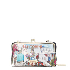 Juego de regalo de 3 piezas (cartera cruzada, tarjetero, reloj)