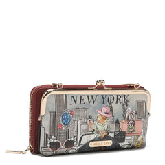 Juego de regalo de 3 piezas (cartera cruzada, tarjetero, reloj)