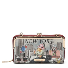 Juego de regalo de 3 piezas (cartera cruzada, tarjetero, reloj)
