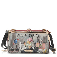 Juego de regalo de 3 piezas (cartera cruzada, tarjetero, reloj)