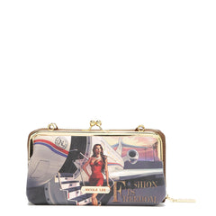 Juego de regalo de 3 piezas (cartera cruzada, tarjetero, reloj)