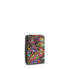 Cartera con cremallera en forma de acordeón Isabel