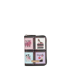 Cartera con cremallera en forma de acordeón Isabel