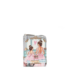 Cartera con cremallera en forma de acordeón Isabel