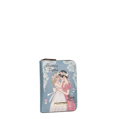 Cartera con cremallera en forma de acordeón Isabel
