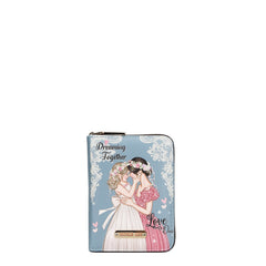 Cartera con cremallera en forma de acordeón Isabel