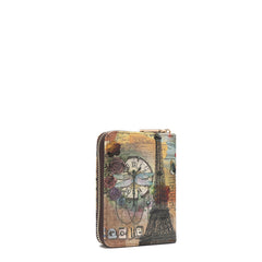 Cartera con cremallera en forma de acordeón Isabel