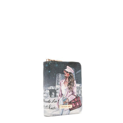Cartera con cremallera en forma de acordeón Isabel