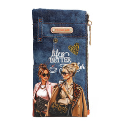 DENIM AMANDA 2 PIECE BIFOLD WALLET