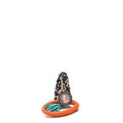 Llavero con bolsa de lentejuelas y pulsera