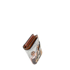 Billetera plegable de dos capas