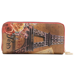 Cartera con doble cremallera Nikky