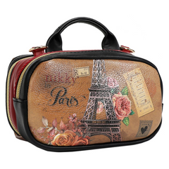 MINI BOSTON DOUBLE ZIP CROSSBODY