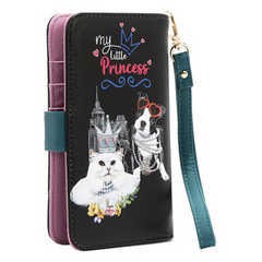 NL SIGNATURE PHONE CASE AND WALLET WRISTLET