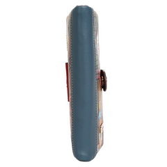 Cartera plegable con cremallera