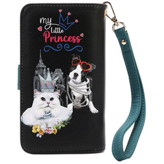 NL SIGNATURE PHONE CASE AND WALLET WRISTLET