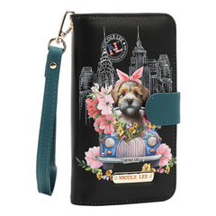 NL SIGNATURE PHONE CASE AND WALLET WRISTLET