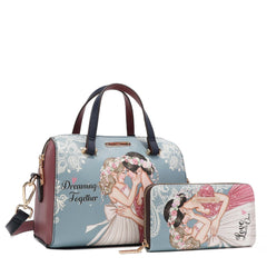 Conjunto de 3 piezas Dreaming Together (bolso, bandolera y billetera)