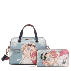 Conjunto de 3 piezas Dreaming Together (bolso, bandolera y billetera)