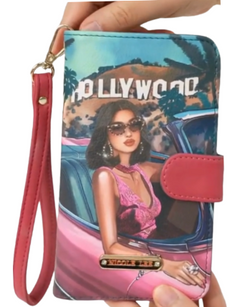 Bifold Wallet Phone Case Crossbody Hollywood Drive