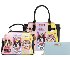 BEST BUDDIES 3 PIECE SET (SATCHEL, CROSSBODY, WALLET)