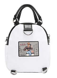 Nylon Convertible Handbag/Backpack Urban Coffee Dream