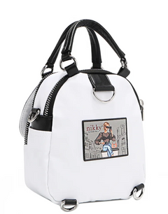 Nylon Convertible Handbag/Backpack Urban Coffee Dream