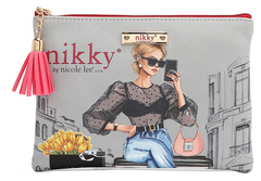 Nikky 3pc Gift Set Urban Coffee Dream (Pouch, Coin purse, Rectangular mirror)
