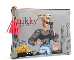 Nikky 3pc Gift Set Urban Coffee Dream (Pouch, Coin purse, Rectangular mirror)