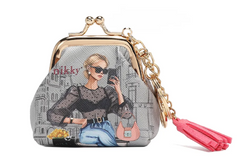 Nikky 3pc Gift Set Urban Coffee Dream (Pouch, Coin purse, Rectangular mirror)