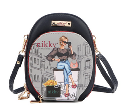 Nikky Multi Pocket Small Crossbody Urban Coffee Dream