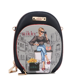 Nikky Multi Pocket Small Crossbody Urban Coffee Dream