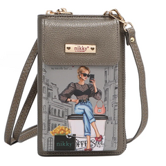 Nikky Phone/Wallet Crossbody Bag Urban Coffee Dream